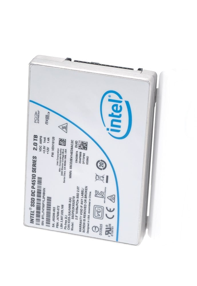 SSDPE2KX020T8 2TB Intel SSD DC P4510 Series NVME U.2 Solid State Drive