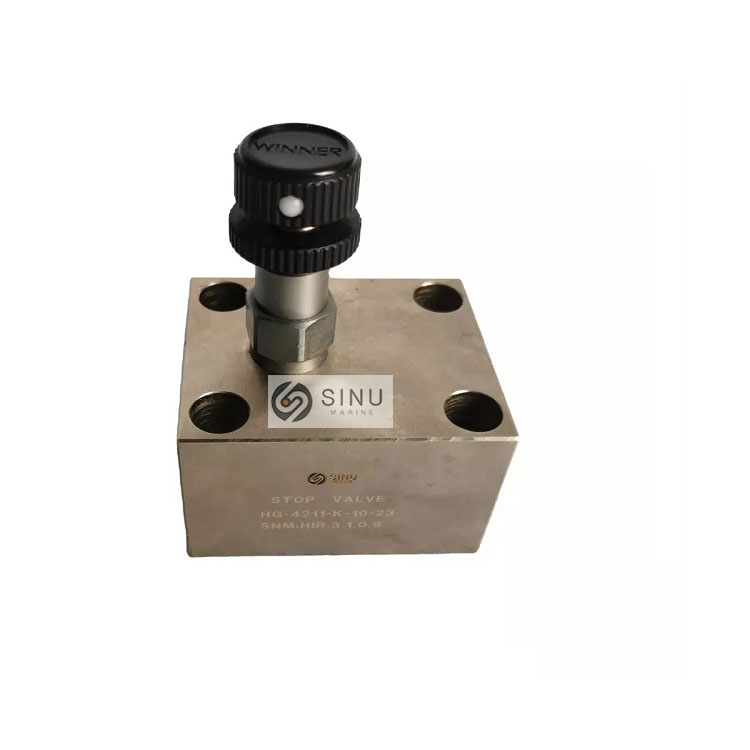 Stop valve HG4211K1023/marine hydraulic valve