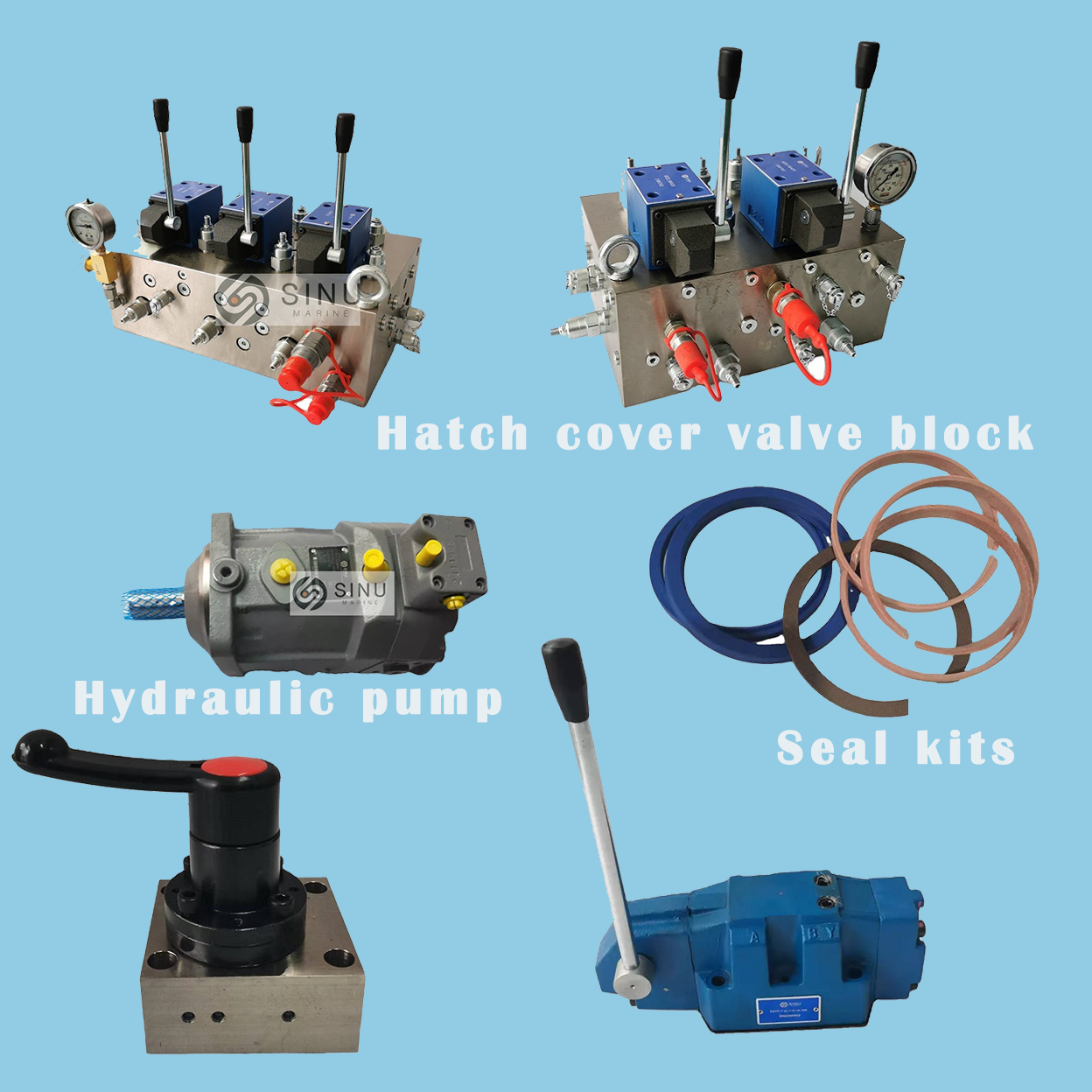 Sinu Marine hydraulic valves/motor/pump/rubber hose SinuMarinecrane